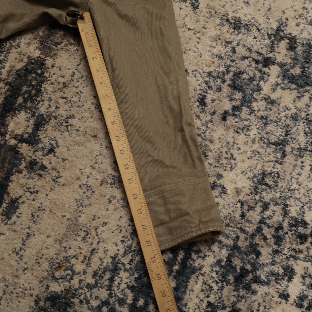 Ralph Lauren Jeans Canvas Chore Coat Barn Jacket Womens Sm Tan Corduroy Collar - Picture 8 of 10